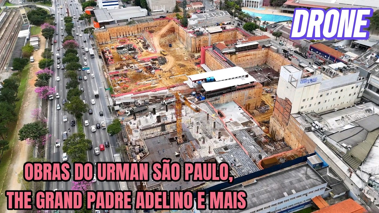 Drone mostra as obras do Urman São Paulo, The Grand Padre Adelino e mais - São Paulo