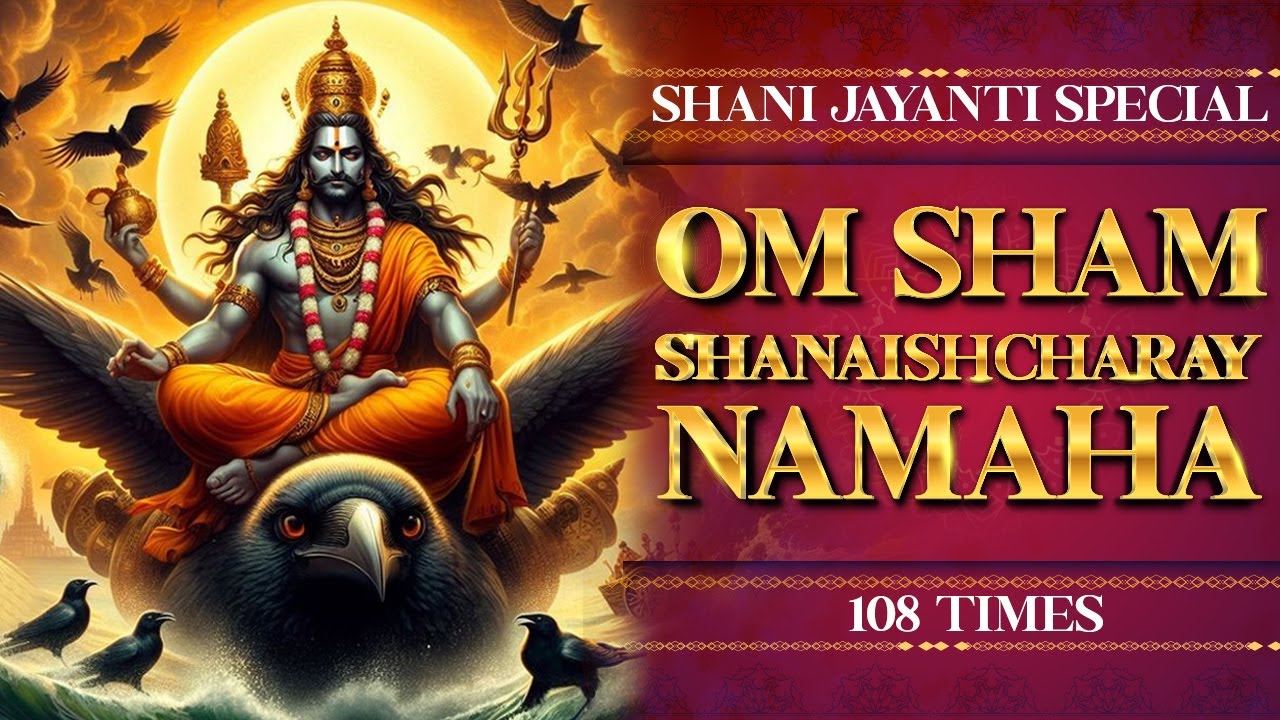 Om Sham Shanicharaya Namaha 108 Times | ॐ शं शनैश्चराय नमः | Shani Mantra | Shani Jayanti Special