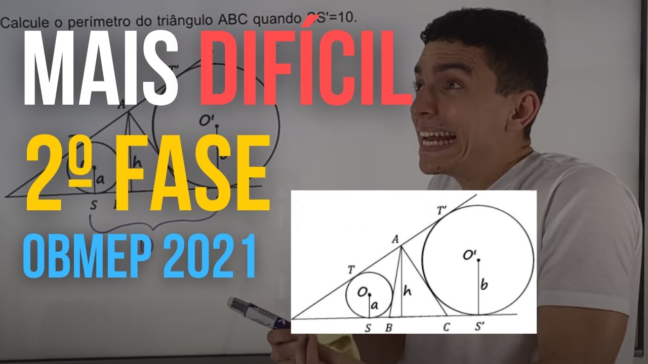 QUESTÃO MAIS DIFÍCIL DA PROVA (Q5) - GABARITO OBMEP 2021 - FASE 2 - NÍVEL 3