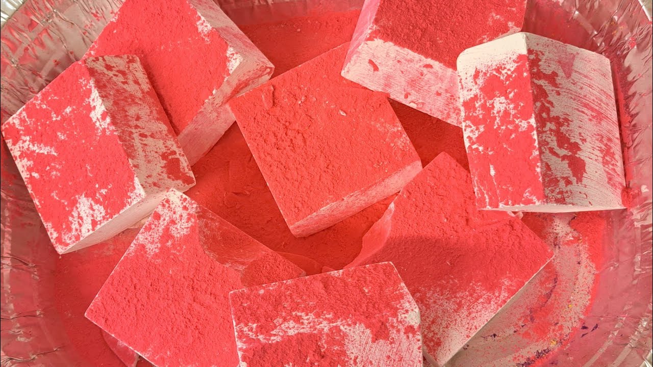 Pink Holi On Fresh Blocks| Gymchalk ASMR| Crunch Factor| Powder Play