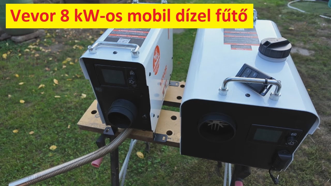Vevor 8 kW-os mobil dízel fűtő🔥. Na ez  már ütős. Ezzel egy házat is be lehet fűteni. :-)