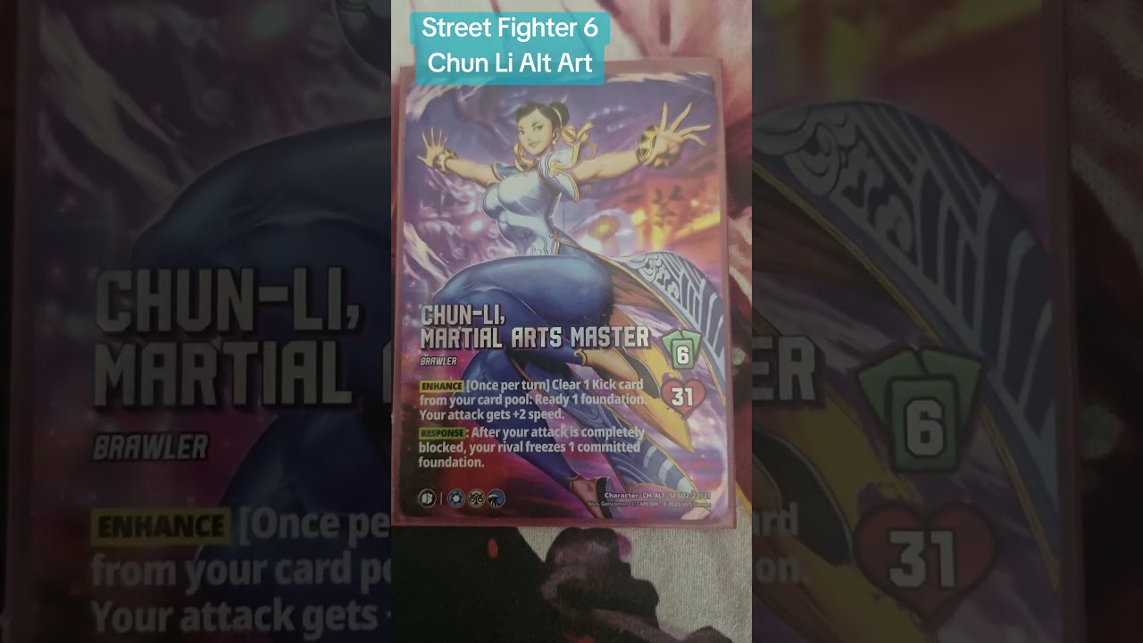 #universus #uvsgames #tcg #universustcg #streetfighter6 #sf6 #chunli #altart