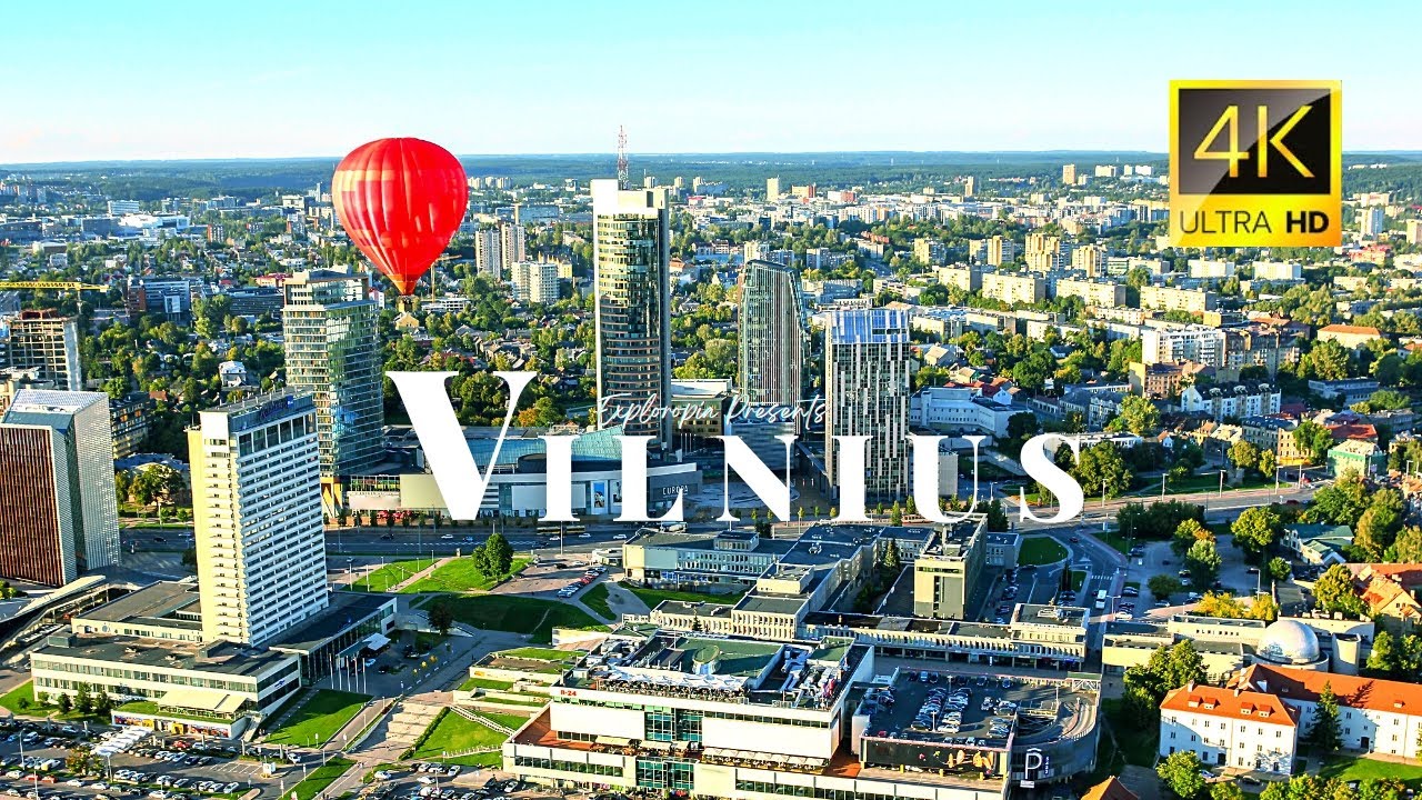 Vilnius, Lithuania 🇱🇹 in 4K ULTRA HD 60FPS Video by Drone