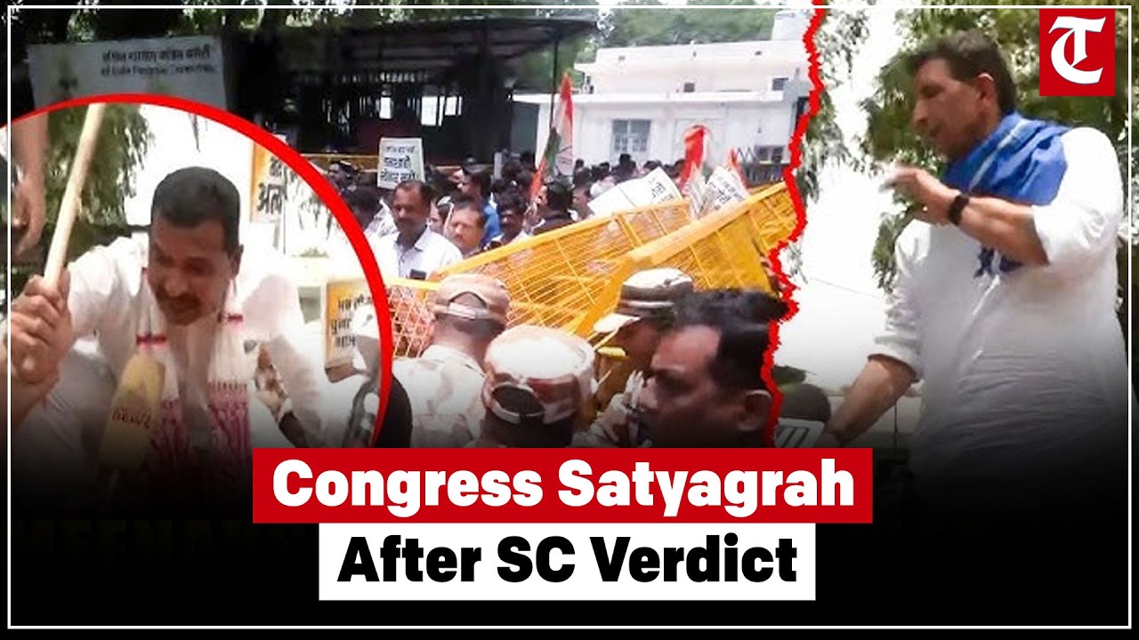 Congress Holds Satyagrah at Jantar Mantar as Supreme Court Rejects Natarajan&rsquo;s Plea