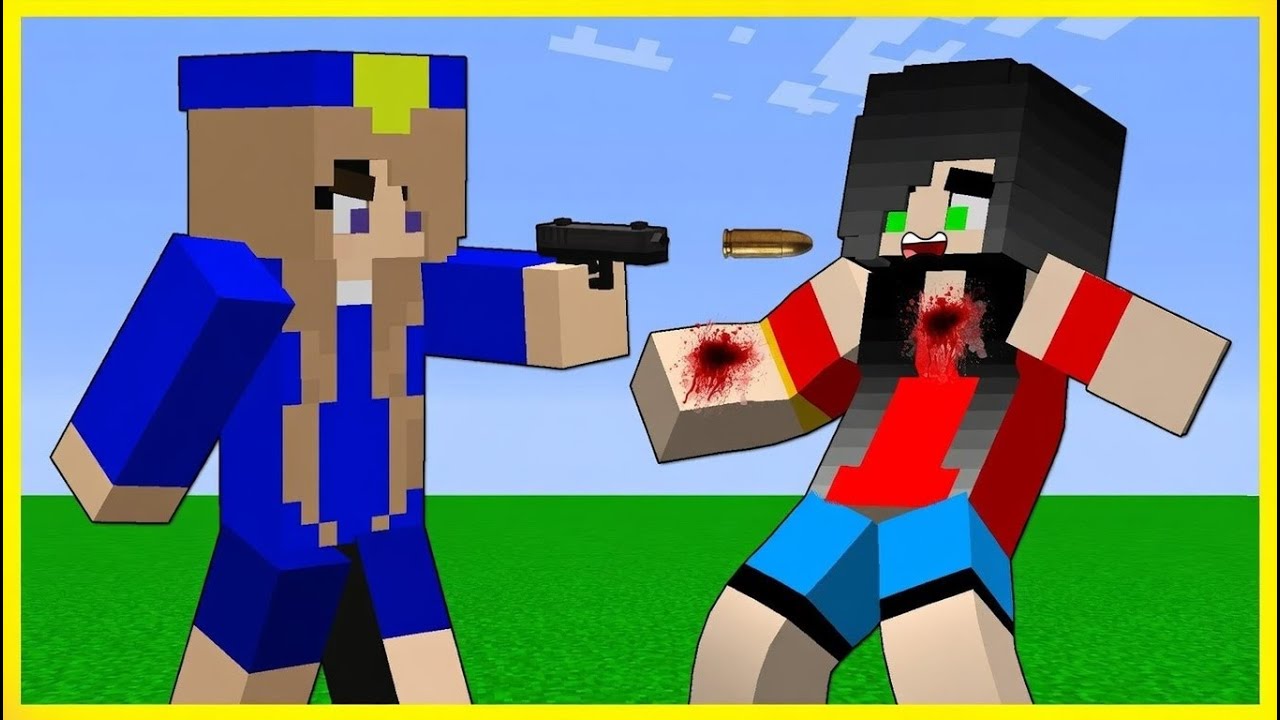 ASLI POLİS ÜVEY ANNEYİ VURUYOR 😱 - MİNECRAFT ZENGİN FAKİR HAYATI