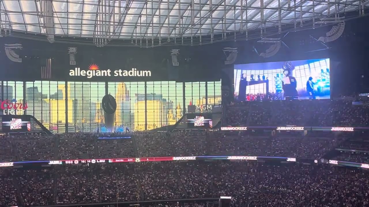 Jabbawockeez perform at USC - LSU football game at Allegiant Stadium - September 1, 2024