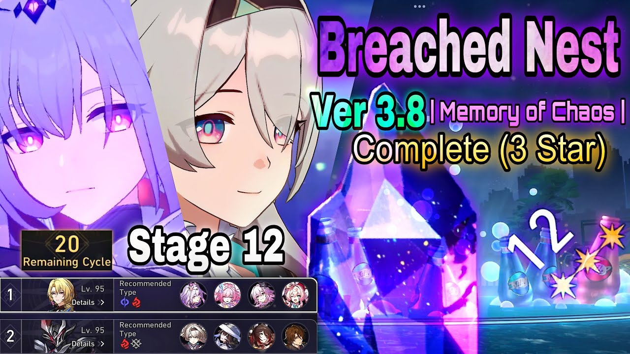 Memory of Chaos Stage 12 Complete (3 Star) | Honkai: Star Rail [3.8]