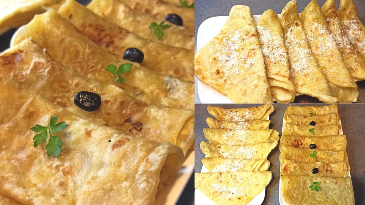 مسمن بدون دلك - Recette de msemmen sans pétrir/rapide et facile.
