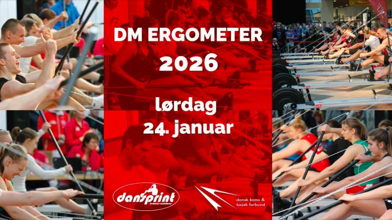 Danmarksmesterskaberne i Kajakergometerroning 2026