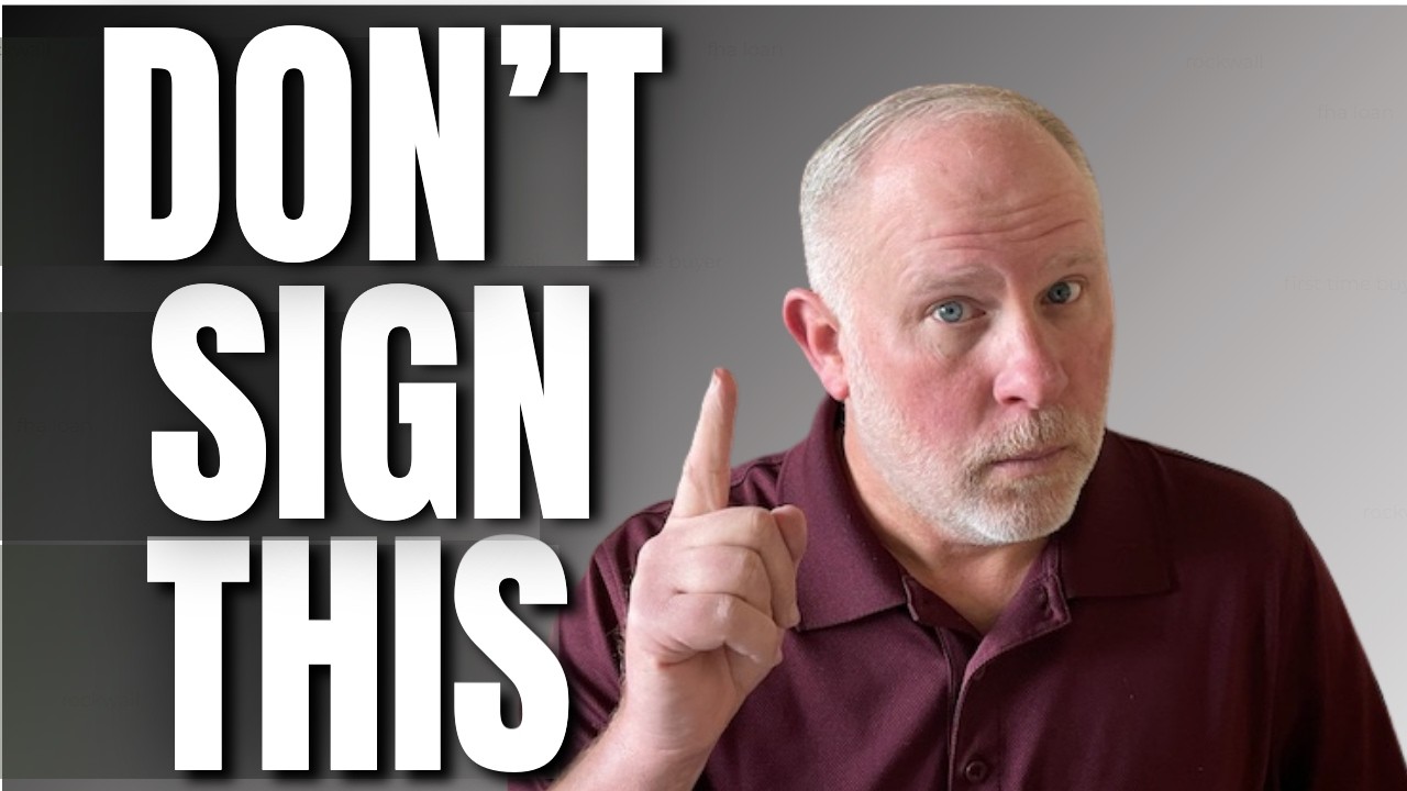 Rockwall, TX Buyers  DON'T SIGN Texas Real Estate Forms Blindly