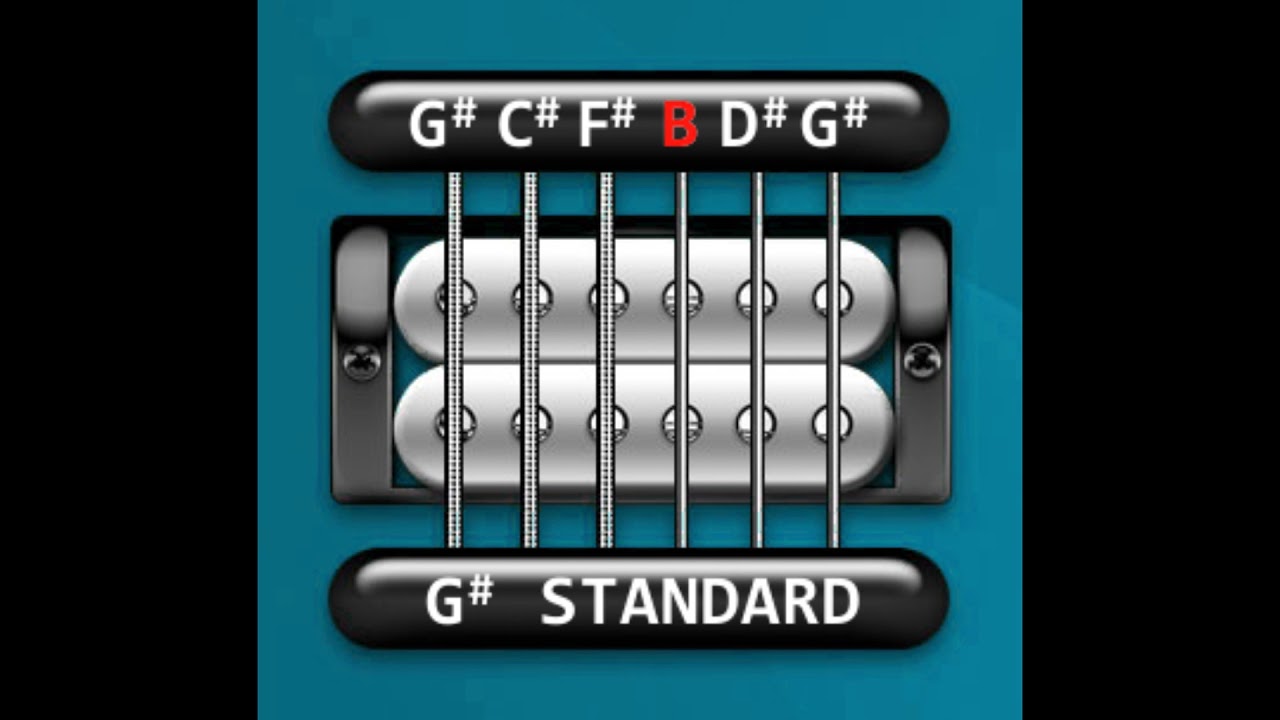 Perfect Guitar Tuner (G# Standard - G# C# F# B D# G#)