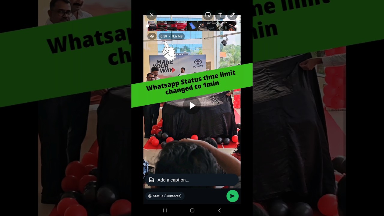 Whatsapp Status time limit is now 1 minute 😍🤩 | Latest update feature