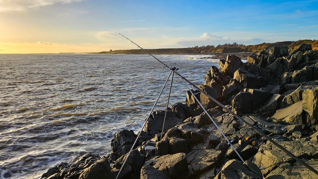 Fishing Sunrise to Sunset on the Northumberland coast