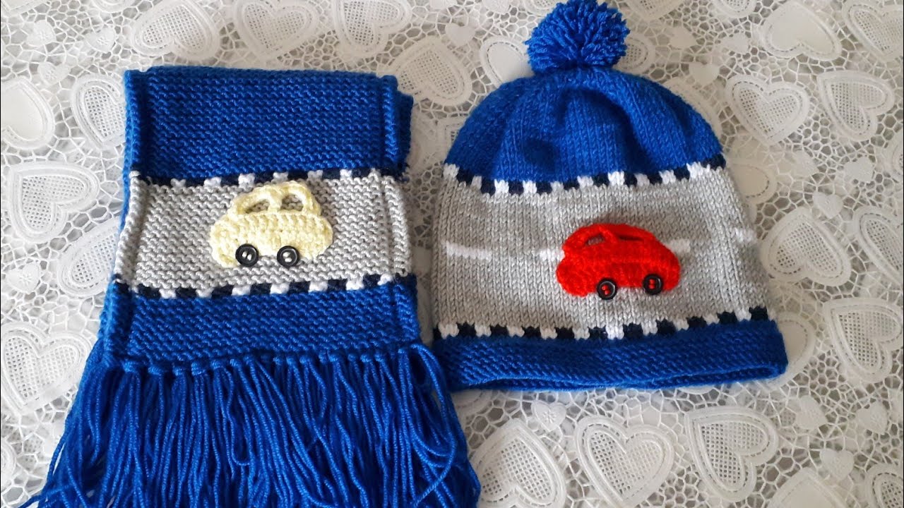 #bebekbere #knitting Arabalı Bere Yapimi 1-1.5 yas