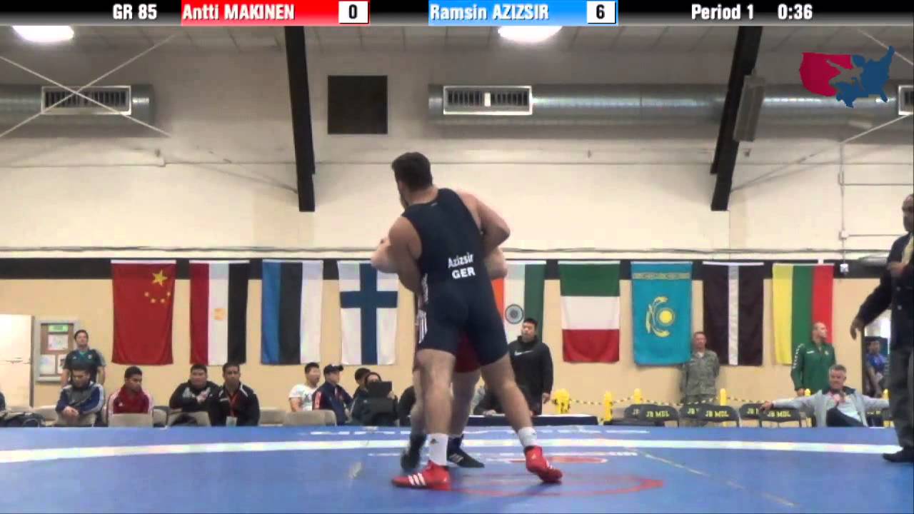 85 KG SF - Antti Makinen (FIN) vs Ramsin Azizsir (GER)