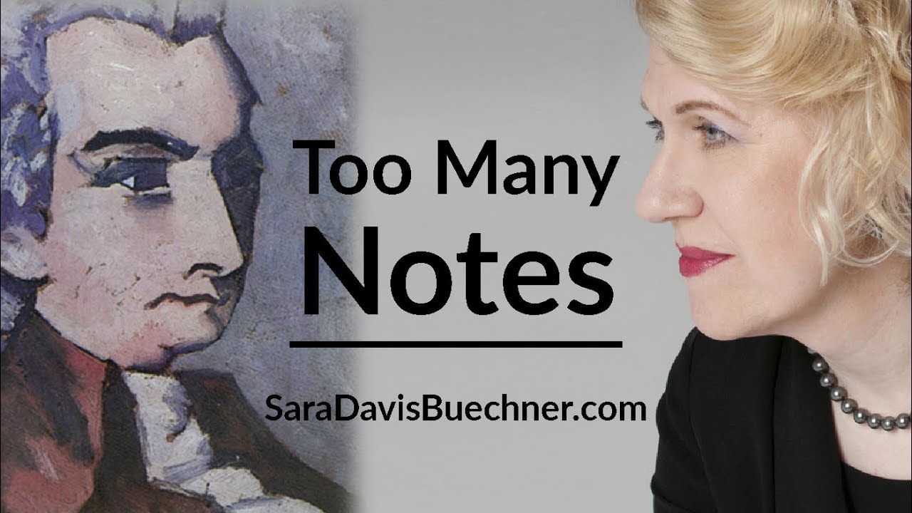 Too Many Notes - Mozart Moments Ep. 7 with Sara Davis Buechner