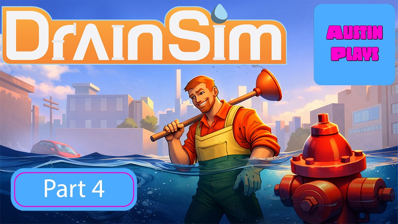 Игровой процесс DrainSim | Спасение затопленного паркинга от полной катастрофы! Часть 4