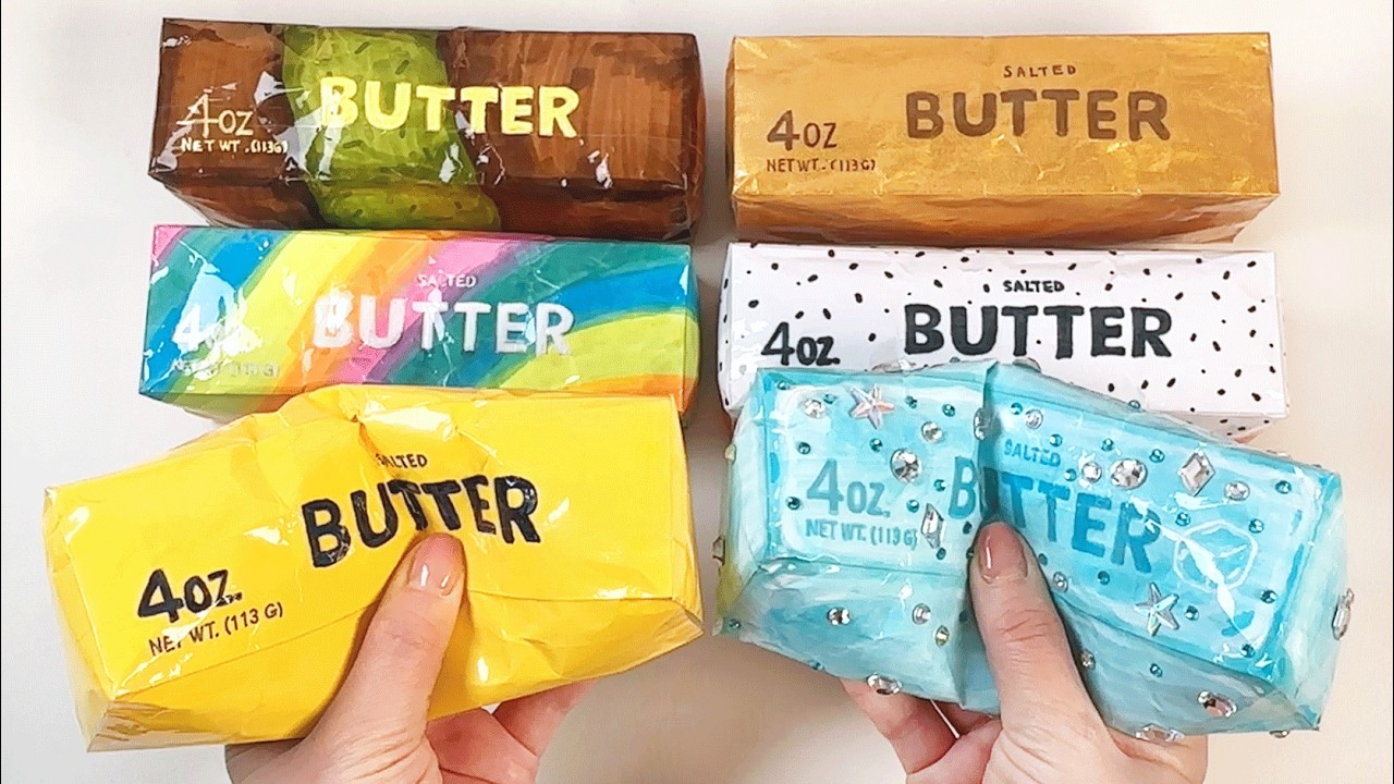 DIY Viral Butter Squishy l Easy Tutorial + Free Printable 🧈