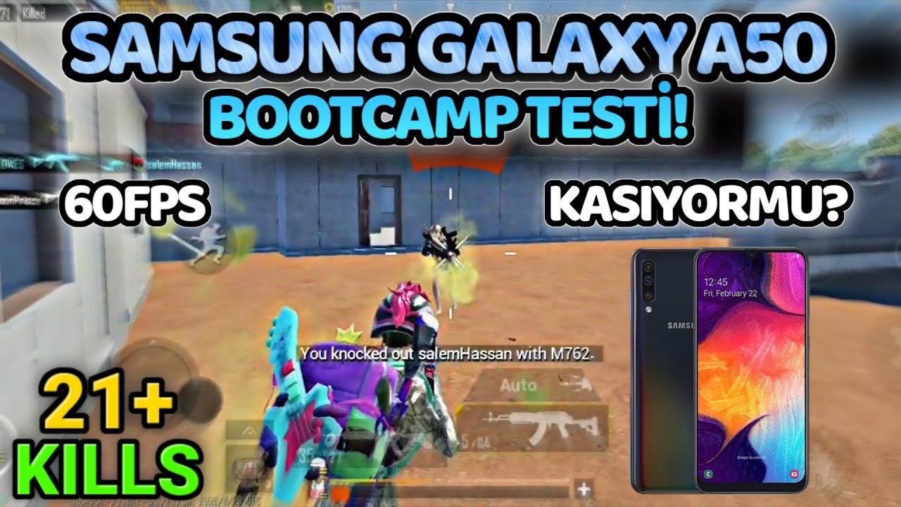 Samsung Galaxy A50 Bootcamp Testi/Kasıyormu? Pubg Mobile