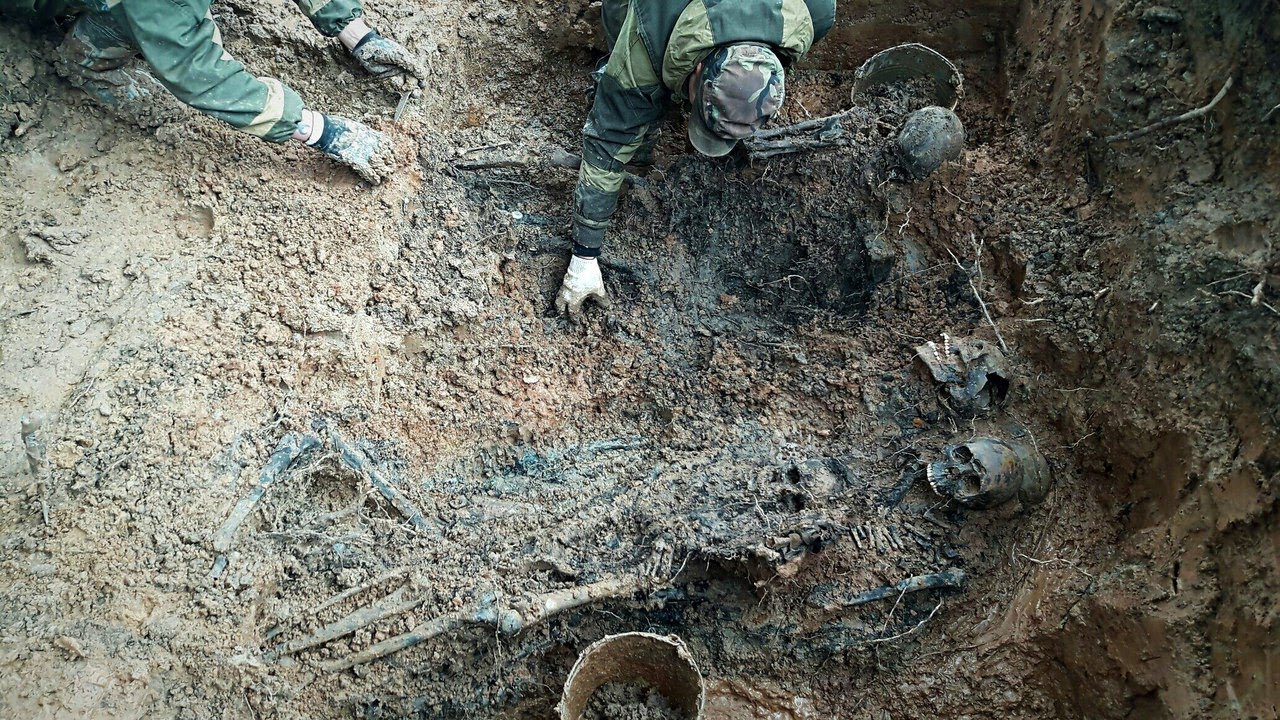 Офицеры. Раскопки по войне в Демянском котле. / excavations of Soviet officers WW2 #88
