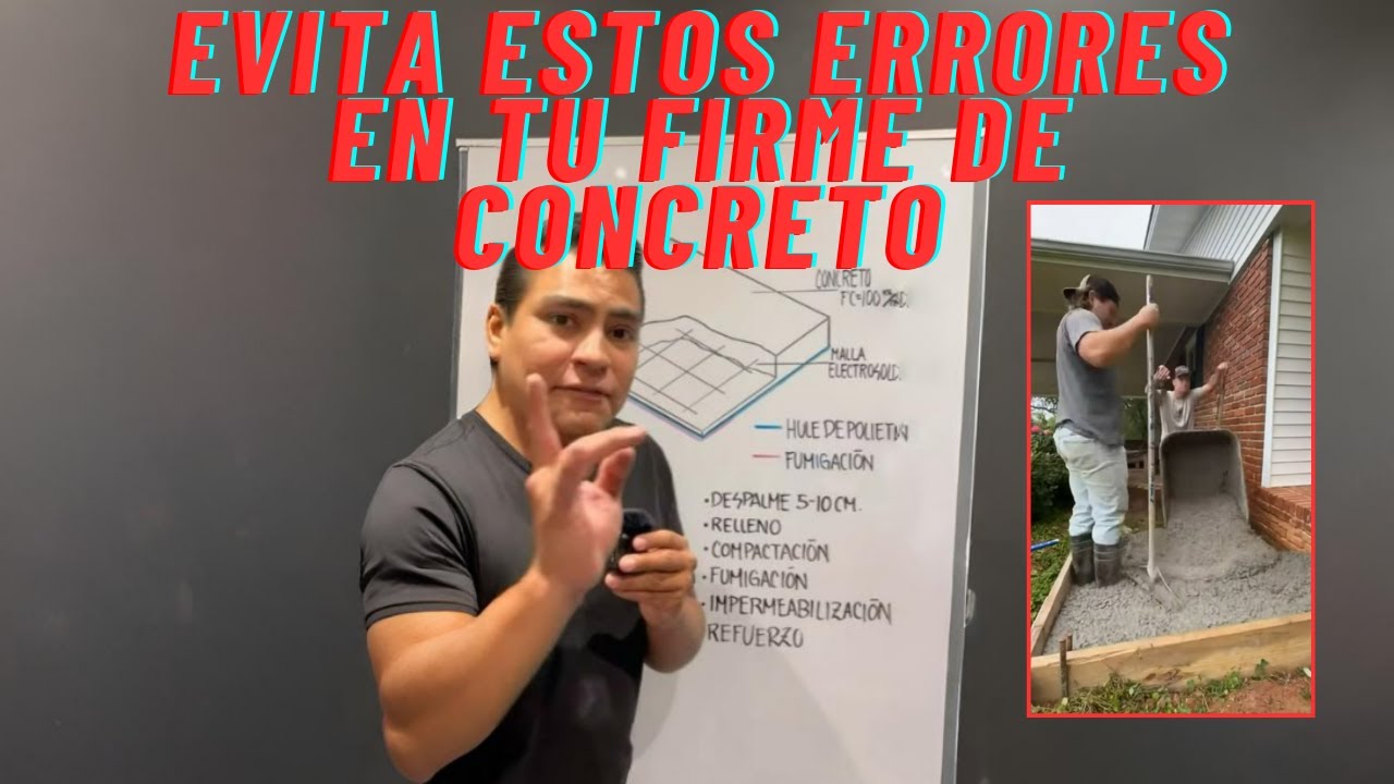 Como hacer un firme de concreto