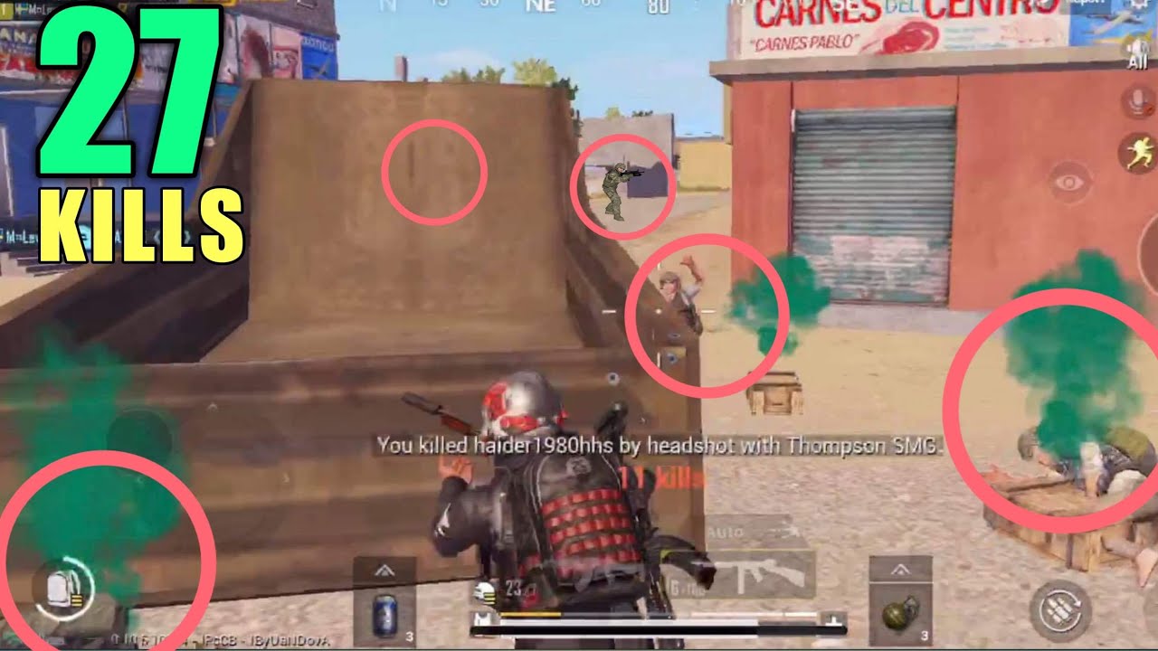 I Pushed Two Squads | 27 Kills Vs Squad | PUBG Mobile