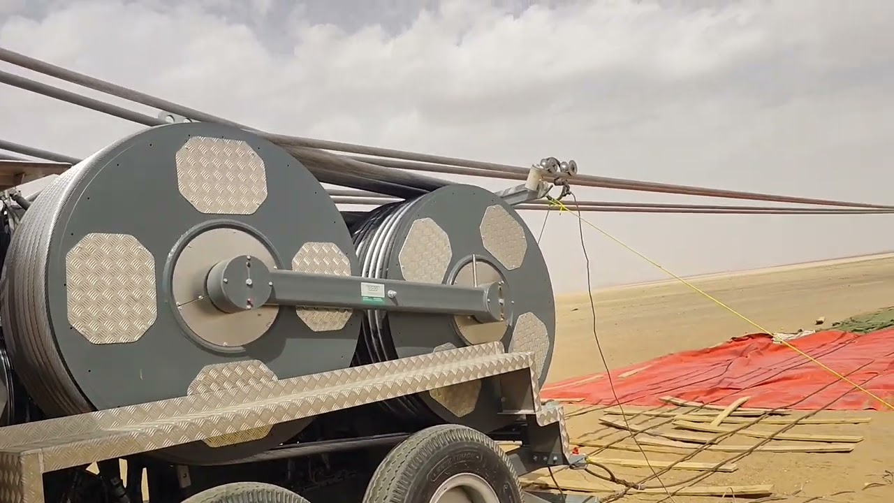 Conductor Paying Out 500 kV Saudi Arabia 