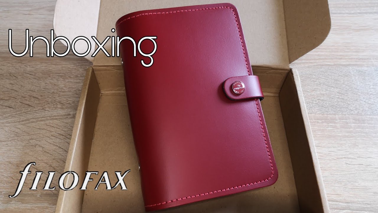 Filofax Personal The Original Pillarbox Red 📖 Unboxing 📦 deutsch