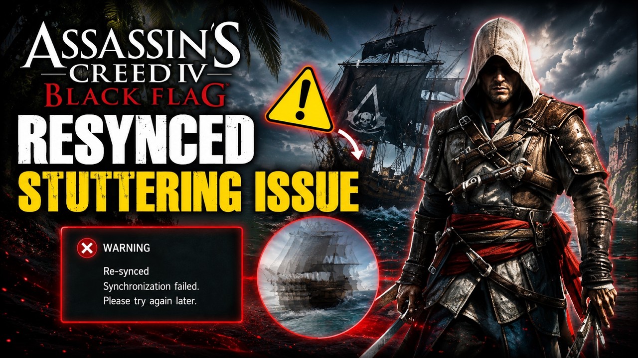 How To Fix Assassin's Creed Black Flag Resynced Stuttering Issue on PC | CPU Affinity Fix (2026)
