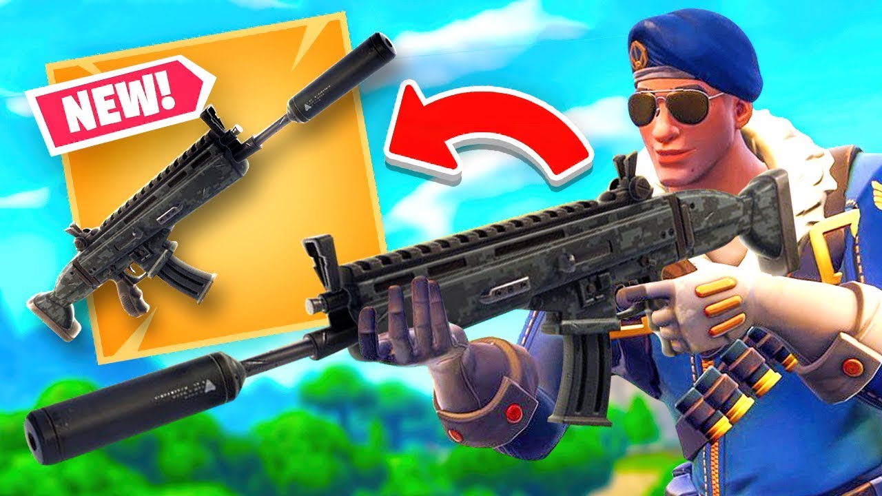*NEW* SILENCED SCAR - Fortnite Battle Royale LIVE