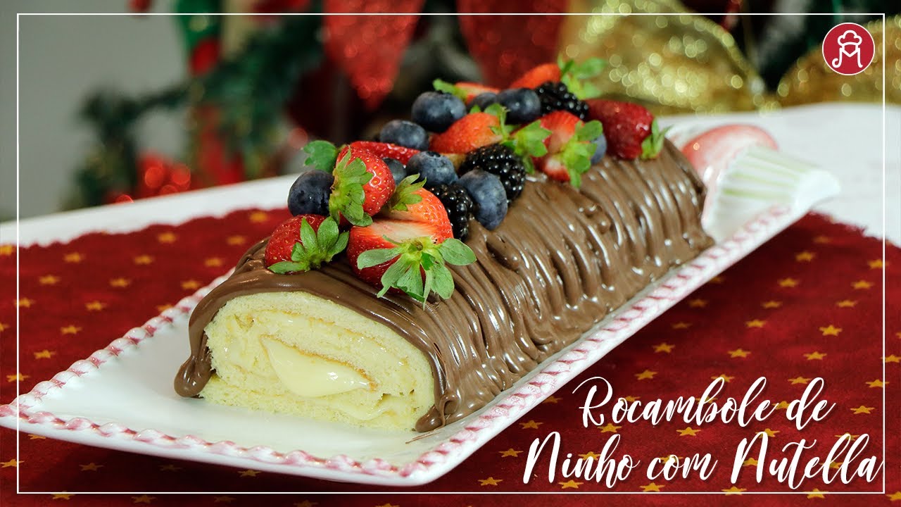 Rocambole De Ninho e Nutella