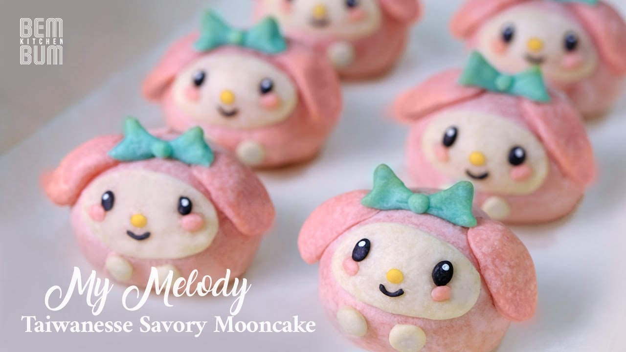 How to Make My Melody Taiwanese Savory Mooncake!