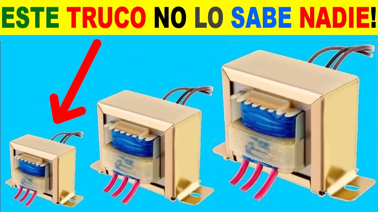 Como saber cual es el primario y secundario en cualquier transformador!