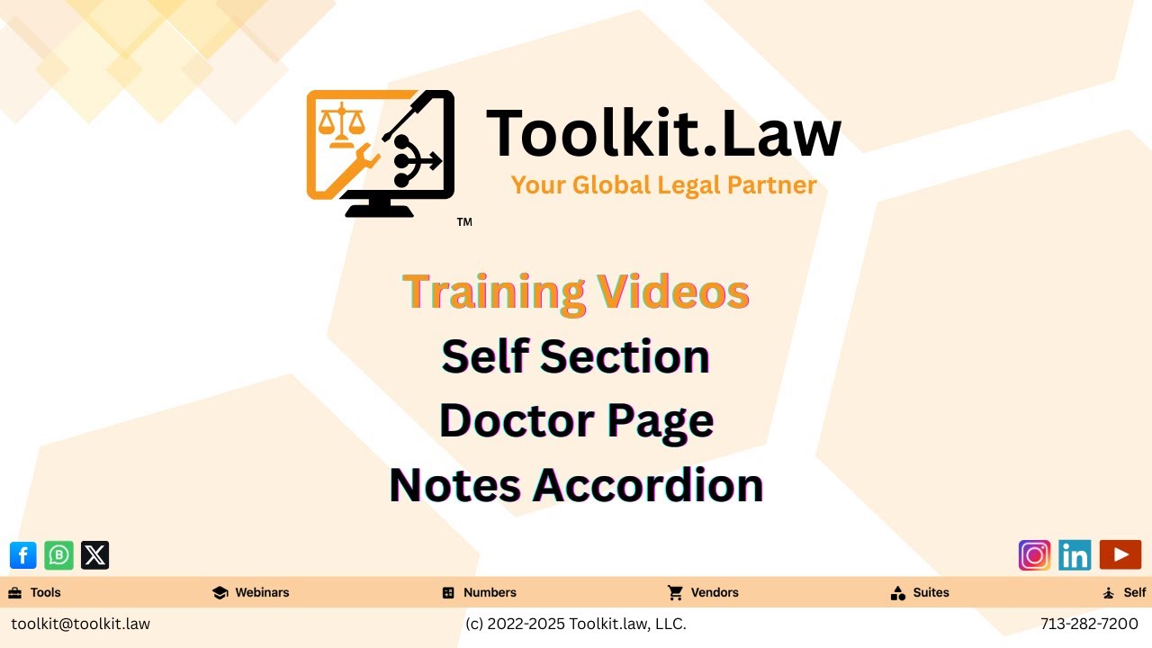 Toolkit.law Notes Accordion | Secure & Organized Health Case Notes for Lawyers