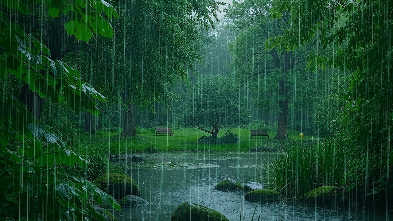 Fall into Deep Sleep Naturally with Soft Rain in the Forest | ASMR Nature Forest Rain