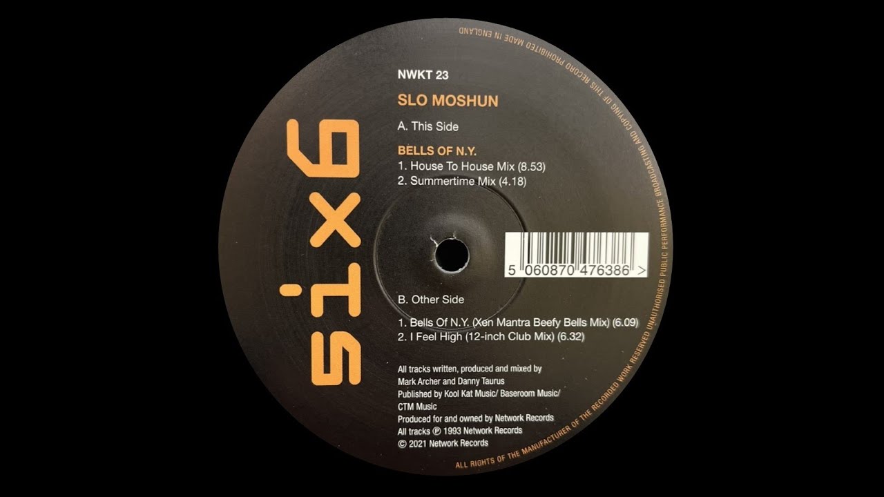 SLO MOSHUN - I FEEL HIGH (12-INCH CLUB MIX) [NETWORK RECORDS]