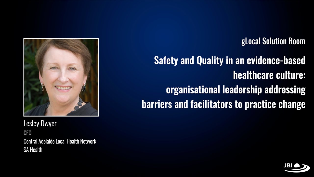 Organisational leadership addressing barriers and facilitators of practice change