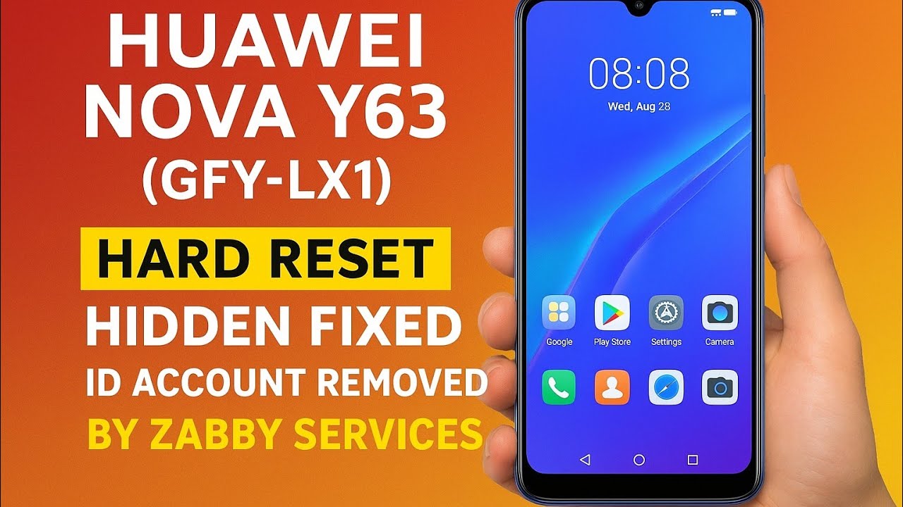 HUAWEI NOVA Y63 (GFY-LX1) HARD RESET HIDDIAN FIXED & ID ACCOUNT REMOVED SUCCESSFULLY 