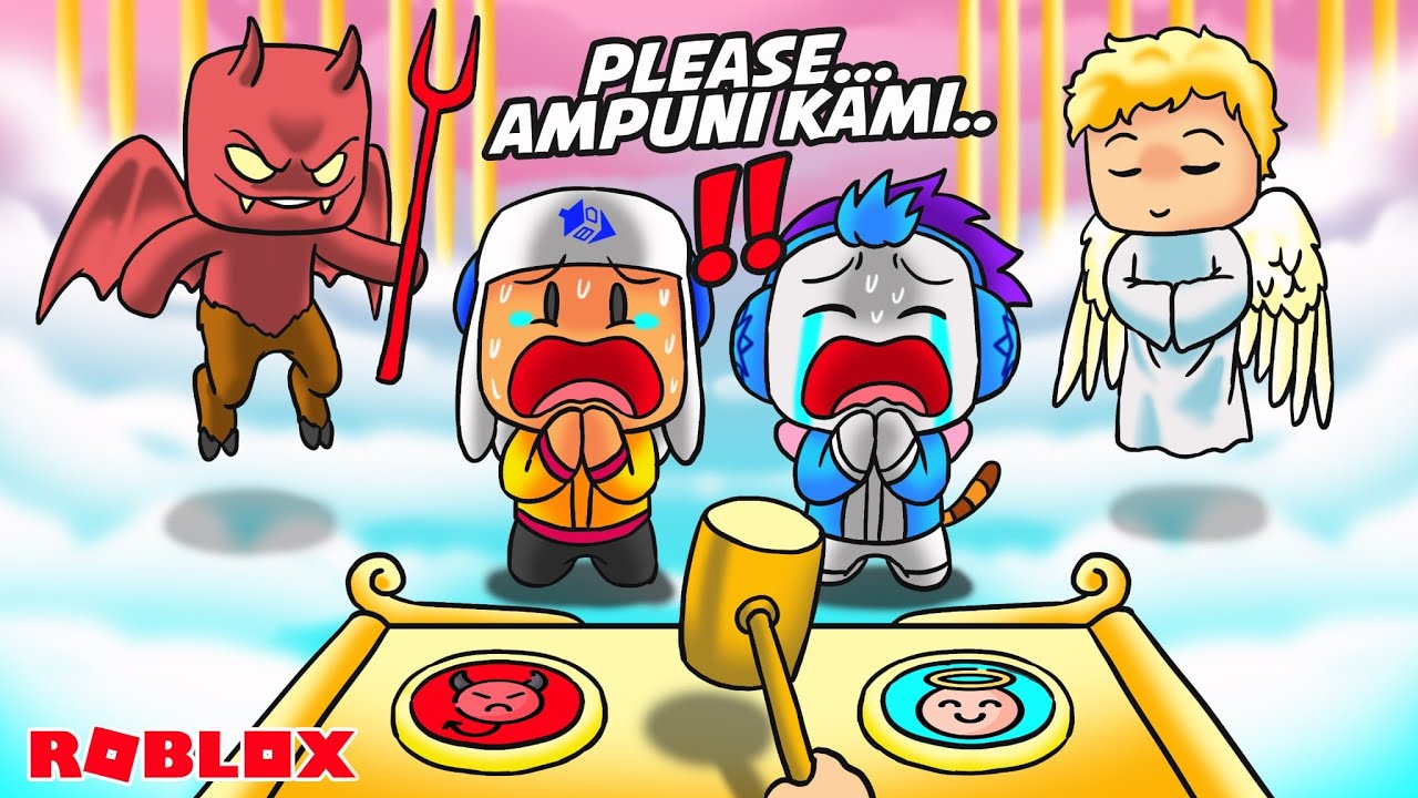 BABY DEL DAN MOCIL DAPAT MATI MENINGGOY HUKUMAN MASUK SURGA ATAU NERAKA DI ROBLOX!