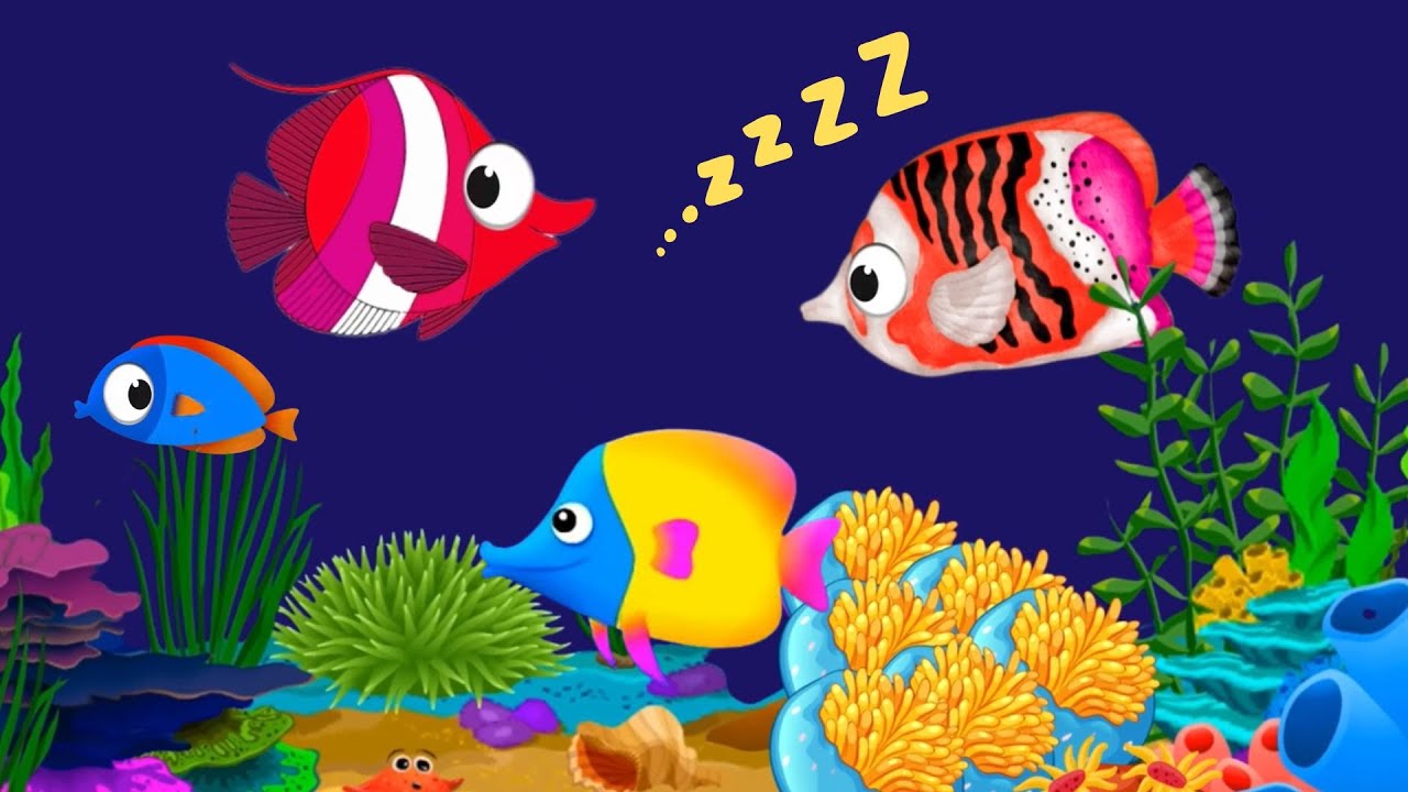Bedtime Lullaby for Babies, Kids & Parents 😍 Animation🐟Fish lullaby🐟Calming Fishes #210  #babysle
