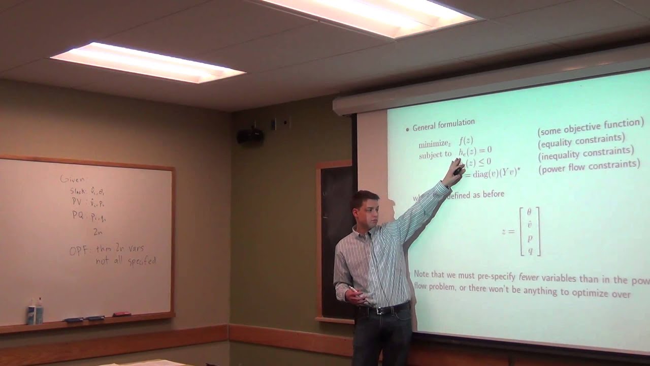Lecture 14: EPS 7, Optimal Power Flow