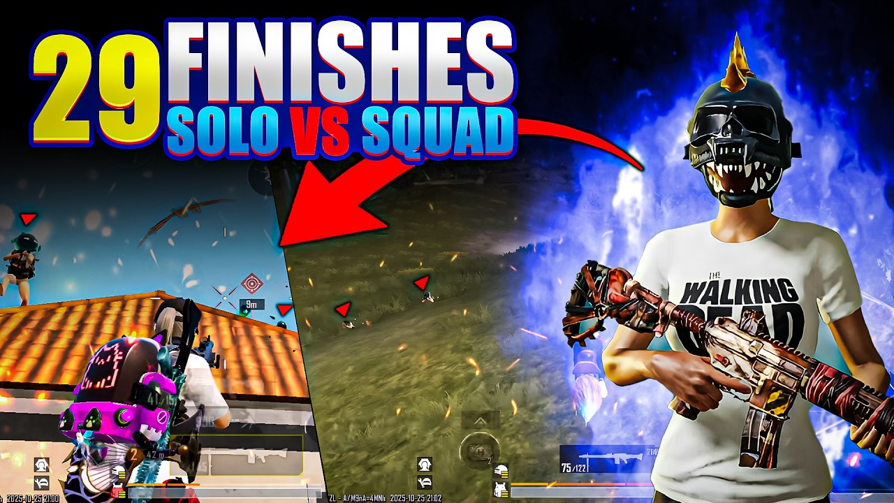 🔥 29 Finishes in One Match 💥 New Record in 4.0 Mode 🏆 | BGMI Highlights | Mohi OP 😱🔥