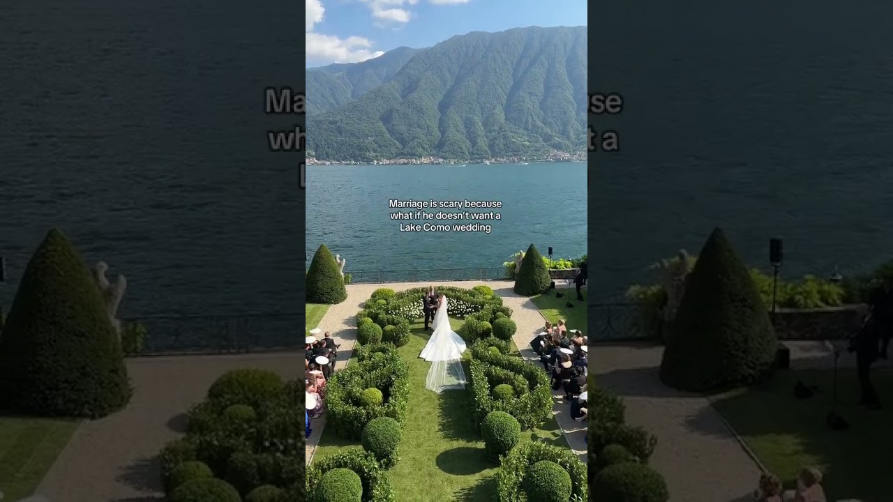 A Lake Como wedding is a must 🙌🏼 #lakecomo #lakecomowedding #weddingday #italy #italywedding #bride
