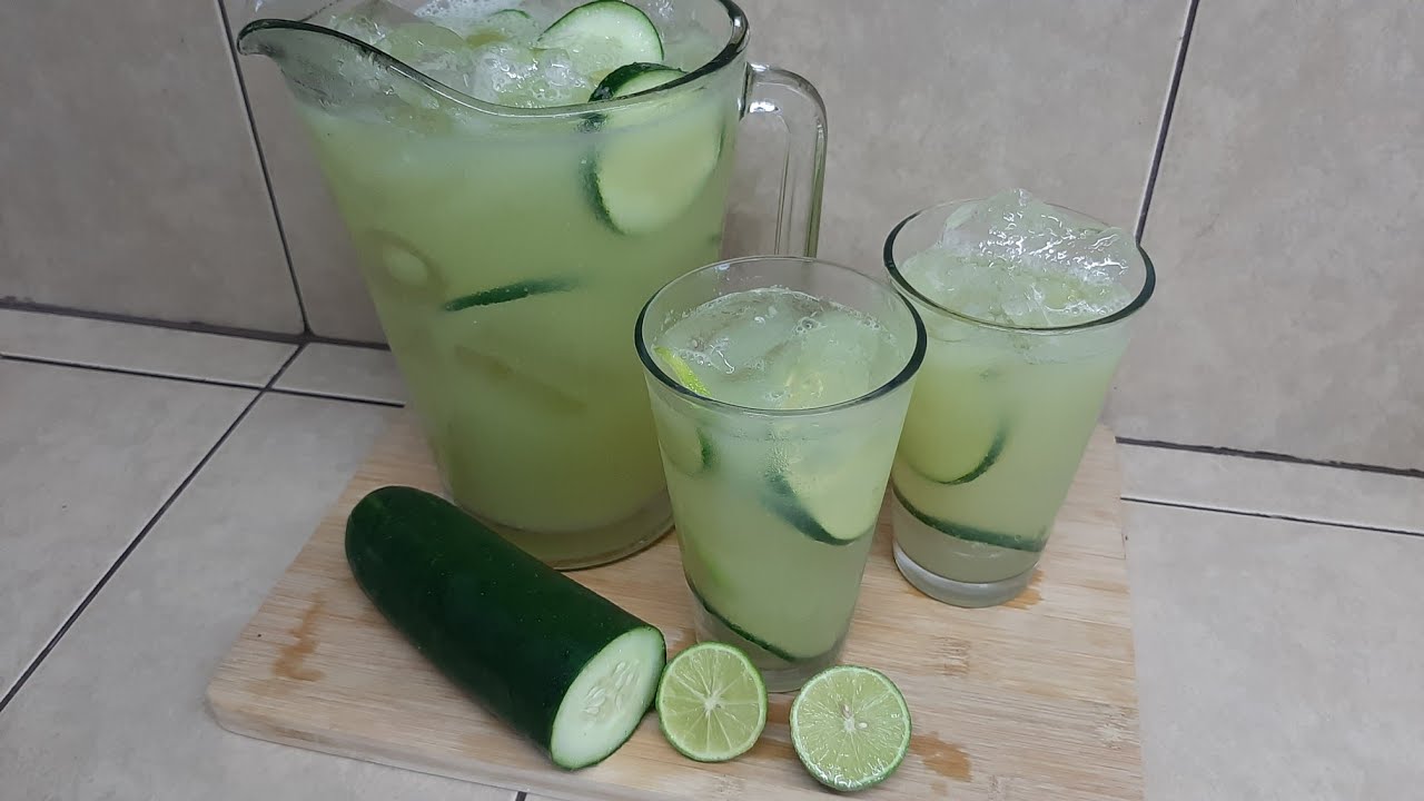 LA MEJOR AGUA DE PEPINO CON LIMÓN 🥒🍈 | Cocinando con Saul