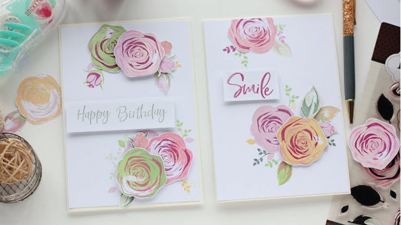 Stamped Cards with BoBunny Stamps
