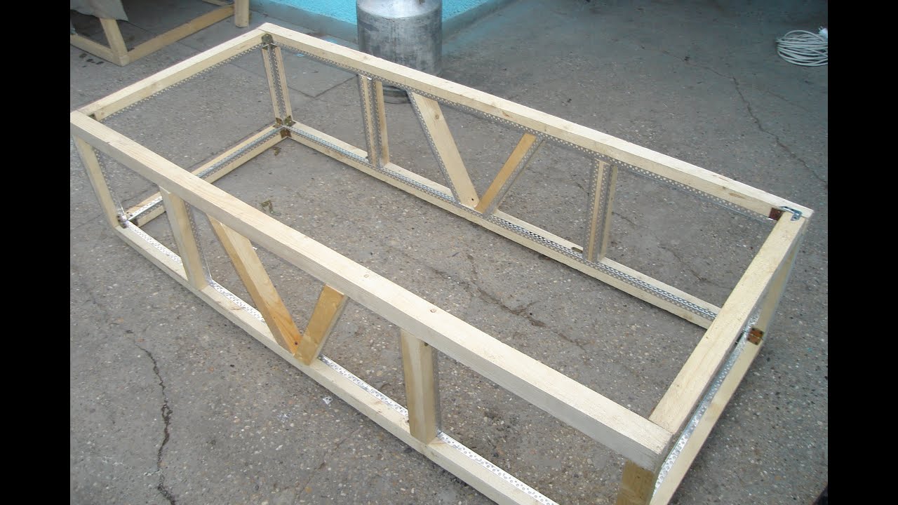 Клетка для кроликов своими руками!!! Часть 2-я!!! Каркас одного из ярусов!!!Rabbit-hutch.