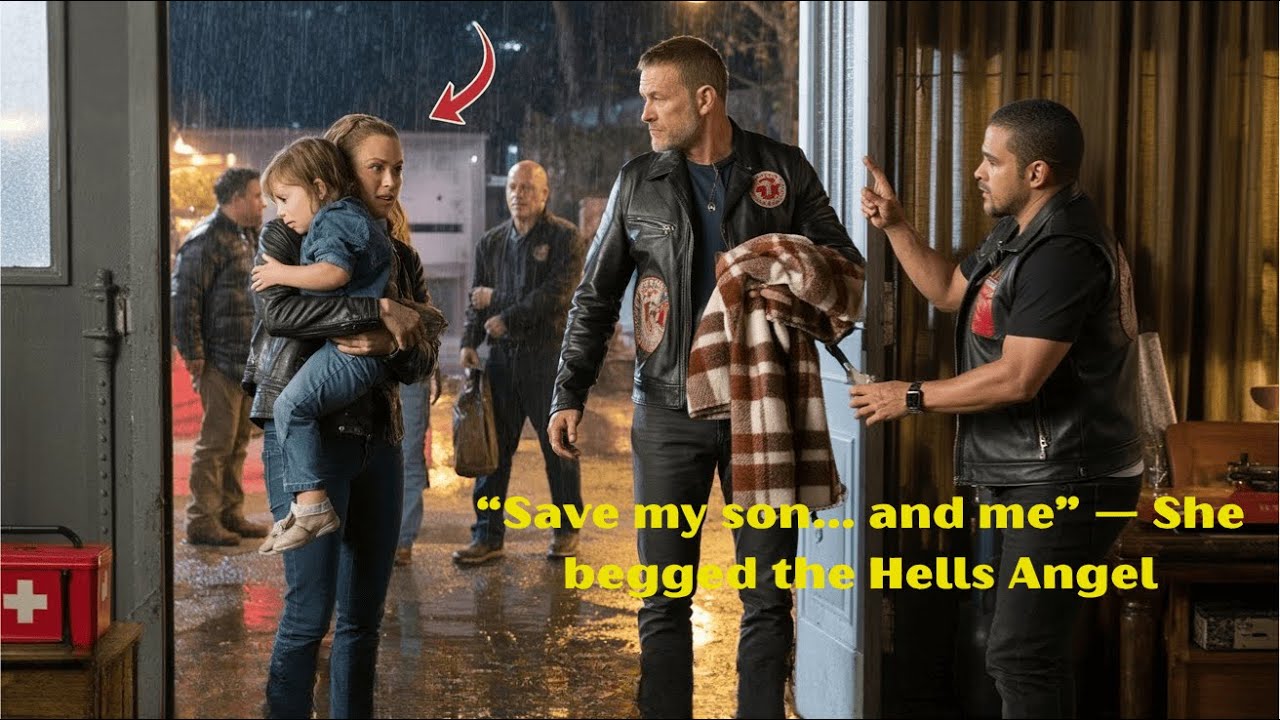 “Save my son… and me” — She begged the Hells Angel