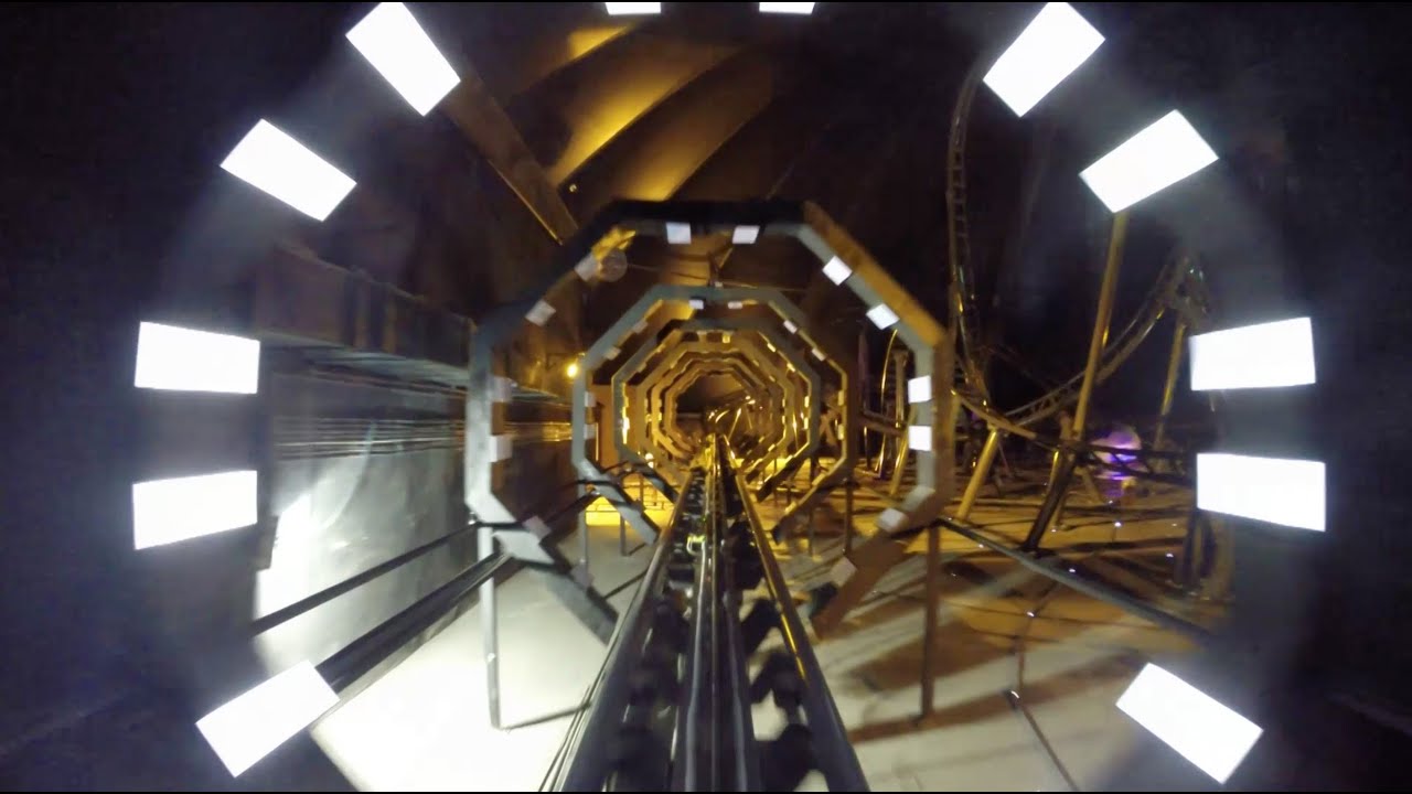 Deep Space Roller Coaster POV AWESOME Indoor Launched Ride Adlabs Imagica Mumbai India Premier Rides