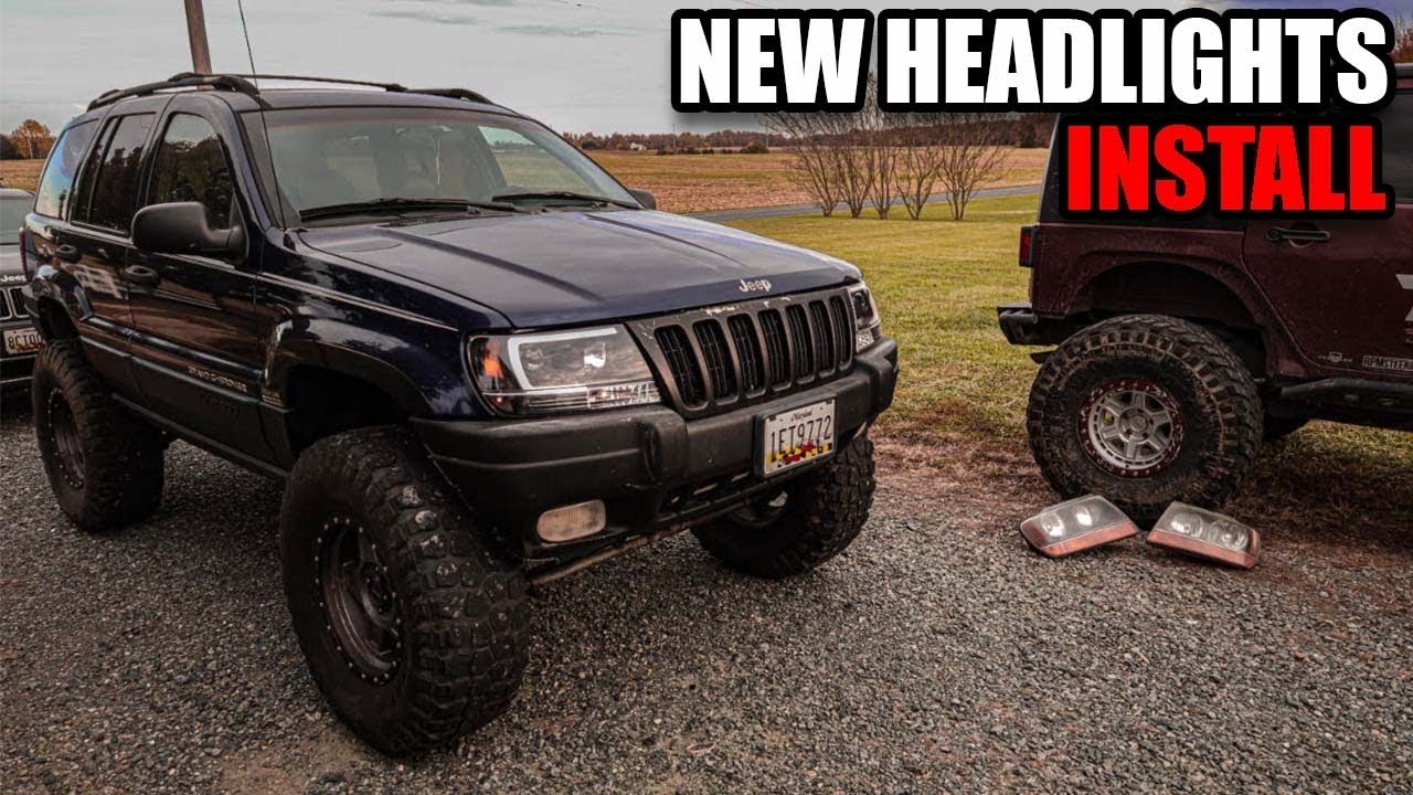 Установка новых проекционных фар на мой JEEP WJ