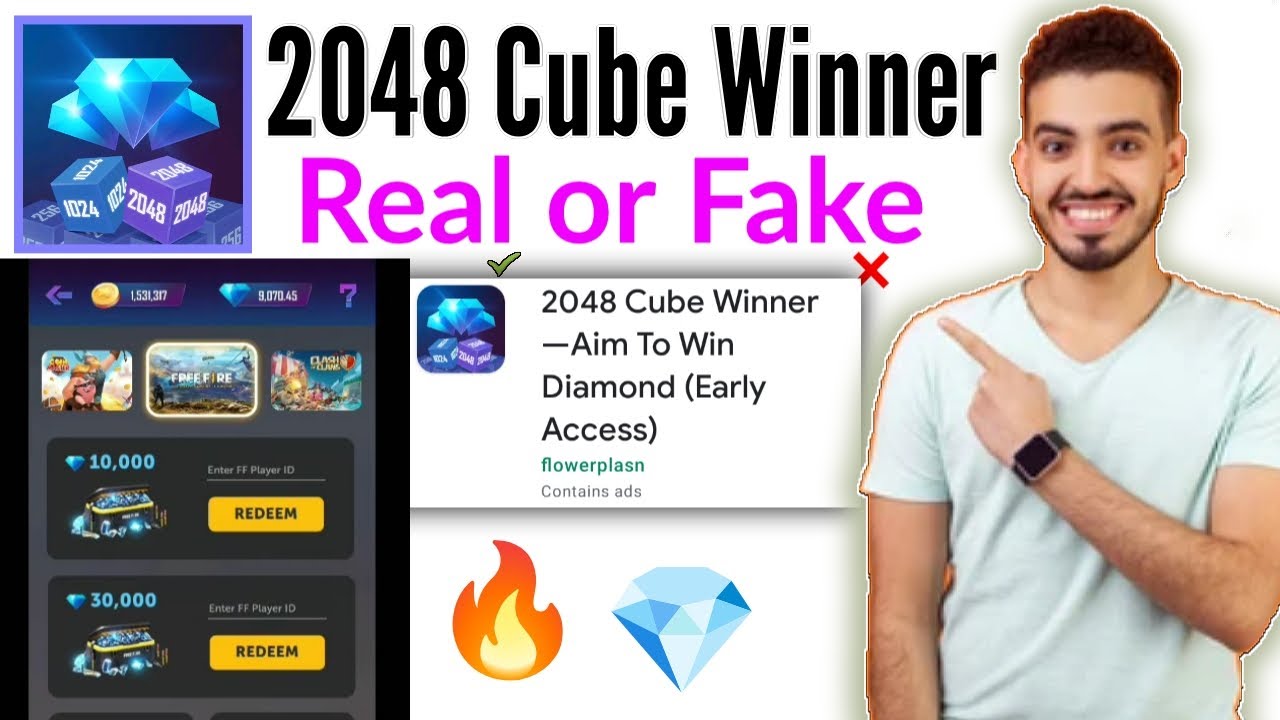 2048 Cube Winner app | 2048 cube winner app real or fake | 2048 cube winner free fire